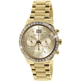 Michael Kors Brinkley Diamonds Gold Dial Gold Steel Strap Watch for Women - MK6187 Authentic Buy Shop Now