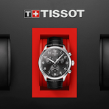 Tissot Chrono XL Classic Black Dial Black Leather Strap Watch For Men - T116.617.16.057.00 Authentic Buy Shop Now