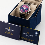 Breitling Top Time B01 Chevrolet Corvette Red Dial Black Leather Strap Watch for Men - AB01761A1K1X1 Authentic Buy Shop Now