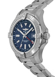 Breitling Avenger Automatic GMT 45 Blue Dial Silver Steel Strap Watch for Men - A32395101C1A1 Authentic Buy Shop Now