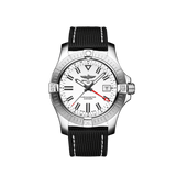 Breitling Avenger Automatic GMT 43 White Dial Black Nylon Strap Watch for Men - A32397101A1X1 Authentic Buy Shop Now