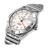 Breitling Chronomat GMT 40 White Dial Silver Steel Strap Watch for Men - A32398101A1A1 Authentic Buy Shop Now