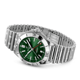 Breitling Chronomat GMT 40 Green Dial Silver Steel Strap Watch for Men - A32398101L1A1 Authentic Buy Shop Now