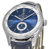 Breitling Premier Automatic 40mm Blue Dial Blue Leather Strap Mens Watch - A37340351C1P2 Authentic Buy Shop Now