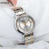 Guess Montauk Silver Dial Two Tone Steel Strap Watch for Women - W0933L5 Authentic Buy Shop Now