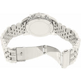 Michael Kors Lexington Chronograph Brown Dial Silver Steel Strap Watch For Women - MK6221 Authentic Buy Shop Now