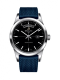 Breitling Transocean Day & Date 42mm Automatic Black Dial Blue Mesh Bracelet Mens Watch - A4531012/BB69/280S/ A20S.1 Authentic Buy Shop Now
