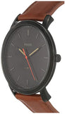Fossil The Minimalist Black Dial Brown Leather Strap Watch for Men - FS5305 Authentic Buy Shop Now
