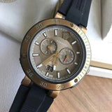 Versace V Extreme Chronograph Brown Tone Dial Black Rubber Strap Watch for Men - VCN030017 Authentic Buy Shop Now