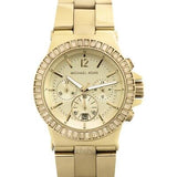 Michael Kors Dylan Quartz Gold Dial Gold Steel Strap Watch For Women - MK5861 Authentic Buy Shop Now