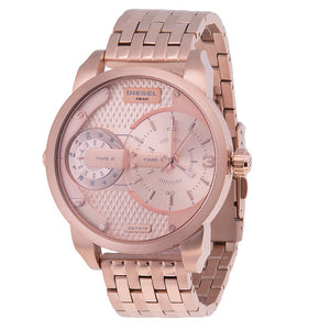 Diesel Mini Daddy Rose Gold Dial Rose Gold Steel Strap Watch For Men - DZ7318 Authentic Buy Shop Now