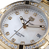Tag Heuer Aquaracer Diamonds Mother of Pearl Dial Two Tone Steel Strap Watch for Women - WBD1323.BB0320 Authentic Buy Shop Now