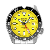 Seiko 5 Sport SKX GMT US Special Creation Automatic Yellow Dial Silver Steel Strap Watch for Men - SSK017K1 Authentic Buy Shop Now
