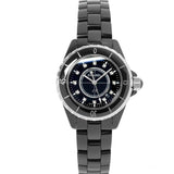 Chanel J12 Quartz Diamonds Black Dial Black Steel Strap Watch for Women - J12 H1625 Authentic Buy Shop Now