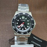 Citizen Mechanical Black Dial Silver Steel Strap Watch For Men - NJ0120-81E Authentic Buy Shop Now
