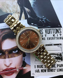 Michael Kors Darci Amber Dial Gold Steel Strap Watch for Women - MK3408 Authentic Buy Shop Now