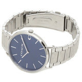 Coach Charles Blue Dial Silver Steel Strap Watch for Men - 14602429 Authentic Buy Shop Now