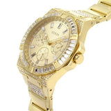 Guess Zeus Diamonds Gold Dial Gold Steel Strap Watch for Men - GW0209G2 Authentic Buy Shop Now