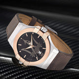 Maserati Potenza Black Dial Brown Leather Strap Watch For Men - R8851108014 Authentic Buy Shop Now