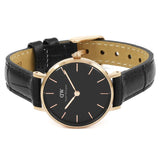 Daniel Wellington Classic Petite Reading Black Dial Black Leather Strap Watch For Women - DW00100223 Authentic Buy Shop Now
