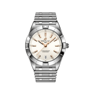 Breitling Chronomat 32 Diamonds White Dial Silver Steel Strap Watch for Women - A77310101A3A1 Authentic Buy Shop Now