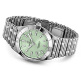Breitling Chronomat 32 Diamonds Green Dial Silver Steel Strap Watch for Women - A77310101L1A1 Authentic Buy Shop Now