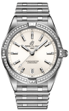 Breitling Chronomat 32 Diamonds White Dial Silver Steel Strap Watch for Women - A77310591A1A1 Authentic Buy Shop Now
