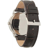 Guess Wafer Quartz White Dial Brown Leather Strap Watch For Men - W70016G2 Authentic Buy Shop Now