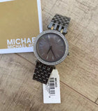 Michael Kors Darci Quartz Mother of Pearl Grey Dial Grey Steel Strap Watch For Women - MK3433 Authentic Buy Shop Now