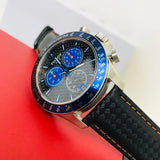 Tissot V8 Alpine Carbon Chronograph Black Dial Black Leather Strap Watch For Men - T106.417.16.201.00 Authentic Buy Shop Now