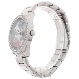 Guess G Twist Diamonds Silver Dial Silver Steel Strap Watch For Women - W1201L1 Authentic Buy Shop Now