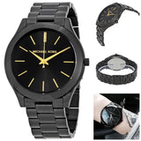 Michael Kors Slim Runway Black Dial Black Stainless Steel Strap Watch for Women - MK3221 Authentic Buy Shop Now