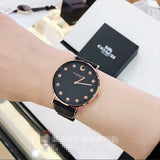 Coach Perry Navy Blue Dial Blue Leather Strap Watch for Women - 14503043 Authentic Buy Shop Now