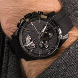 Tommy Hilfiger Decker Black Dial Black Rubber Strap Watch for Men - 1791352 Authentic Buy Shop Now
