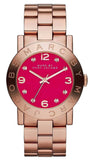 Marc Jacobs Amy Pink Dial Rose Gold Steel Strap Dial Watch for Women - MBM8625 Authentic Buy Shop Now