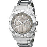 Guess Jolt Chronograph Grey Dial Silver Steel Strap Watch for Men - W0377G1 Authentic Buy Shop Now