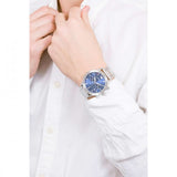 Emporio Armani Mario Chronograph Blue Dial Silver Steel Strap Watch For Men - AR11306 Authentic Buy Shop Now