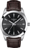 Tissot Gentlemen Black Dial Brown Leather Strap Watch for Men - T127.410.16.051.01 Authentic Buy Shop Now