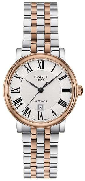 Tissot T Classic Carson Premium 30 White Dial Two Tone Steel Strap Watch for Women - T122.207.22.033.00 Authentic Buy Shop Now