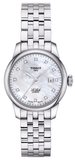 Tissot Le Locle Automatic Diamonds Mother of Pearl Dial Silver Steel Strap Watch For Women - T006.207.11.116.00 Authentic Buy Shop Now