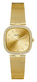 Guess Tapestry Diamonds Gold Dial Gold Mesh Bracelet Watch for Women - GW0354L2 Authentic Buy Shop Now