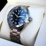 Tag Heuer Formula 1 Automatic Black Dial Silver Steel Strap Watch for Men - WAZ2113.BA0875 Authentic Buy Shop Now