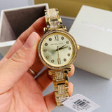 Michael Kors Sofie Quartz Gold Dial Gold Steel Strap Watch For Women - MK3881 Authentic Buy Shop Now