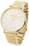 Coach Charles Silver Dial Gold Steel Strap Watch for Men - 14602430 Authentic Buy Shop Now