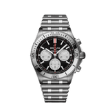 Breitling Chronomat B01 42mm Black Dial Silver Steel Strap Watch for Men - AB0134101B1A1 Authentic Buy Shop Now