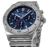 Breitling Chronomat B01 42mm Blue Dial Silver Steel Strap Watch for Men - AB0134101C1A1 Authentic Buy Shop Now