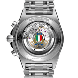 Breitling Chronomat B01 42 Six Nations Italy Blue Dial Silver Steel Strap Watch for Men - AB0134A41C1A1 Authentic Buy Shop Now
