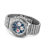 Breitling Chronomat B01 42 Six Nations France Blue Dial Silver Steel Strap Watch for Men - AB0134A81C1A1 Authentic Buy Shop Now