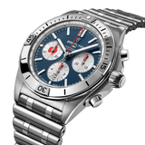 Breitling Chronomat B01 42 Six Nations France Blue Dial Silver Steel Strap Watch for Men - AB0134A81C1A1 Authentic Buy Shop Now