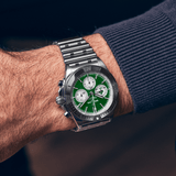 Breitling Chronomat B01 42 Six Nations Ireland Green Dial Silver Steel Strap Watch for Men - AB0134A91L1A1 Authentic Buy Shop Now